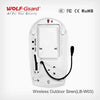 Wolf-Guard-Sirène Clignotante Sonore Sans Fil, Système de Sécurité Domestique Anti-Cambriolage, Étanche, Niket Extérieur, 101 Wifi, 110dB, 433MHz
