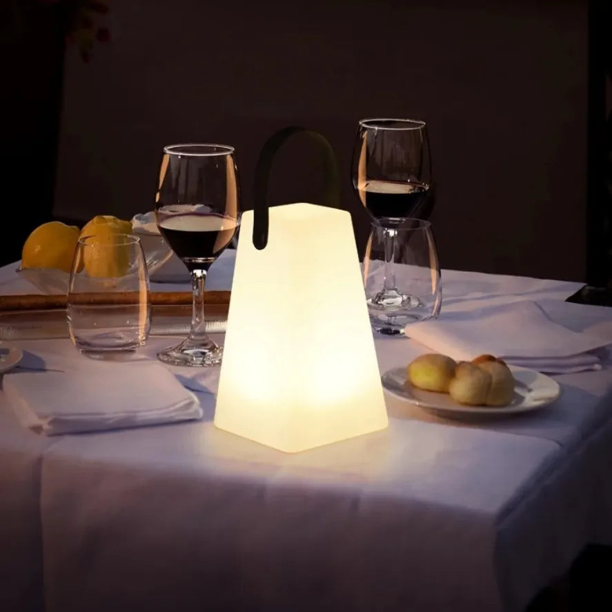 Tuya-Lampe de Table Portable Intelligente, Télécommande, RVB, LED, Extérieur, Étanche, Sans Fil, Camping, USB, Veilleuse, 16 Documents