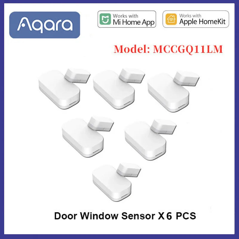 Aqara-Mini Capteur de Porte et Fenêtre Intelligent Zigbee, Connexion Sans Fil, Alarme, Maison Intelligente, HomeKit pour Xiaomi ata jia Mi Home