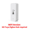 Tuya Zigbee WiFi capteur de température et d'humidité APP moniteur à distance pour maison intelligente var SmartLife fonctionne avec Alexa Google Assistant