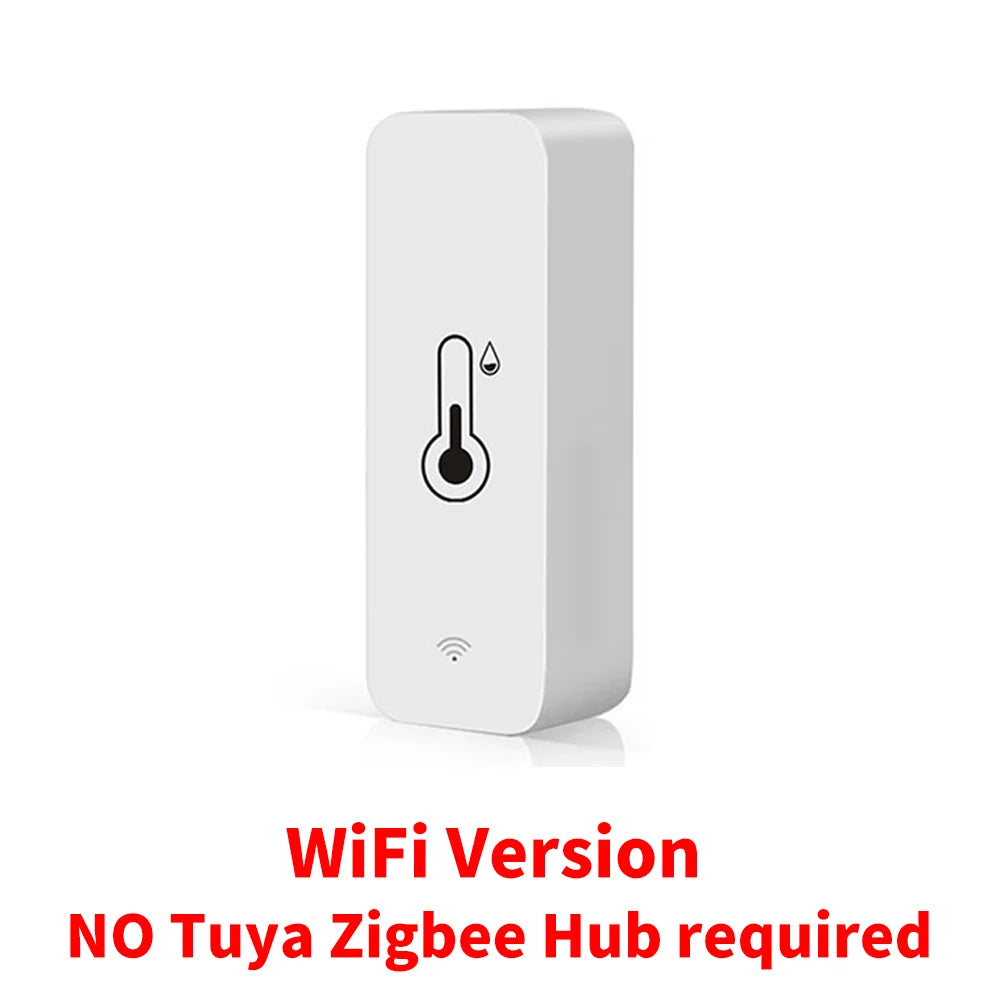 Tuya Zigbee WiFi capteur de température et d'humidité APP moniteur à distance pour maison intelligente var SmartLife fonctionne avec Alexa Google Assistant