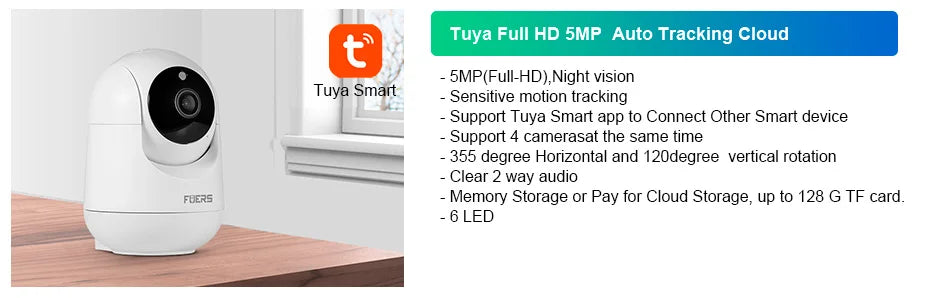 FUERS G12 Tuya WiFi GSM système d'alarme de sécurité sans fil maison affaires alarme antivol avec sirène RFID détecteur de mouvement capteur de fumée