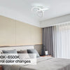Plafonnier LED, plafonnier moderne 20W 2200LM plafonnier blanc pour cuisine, couloir, chambre à coucher, commande d'interrupteur