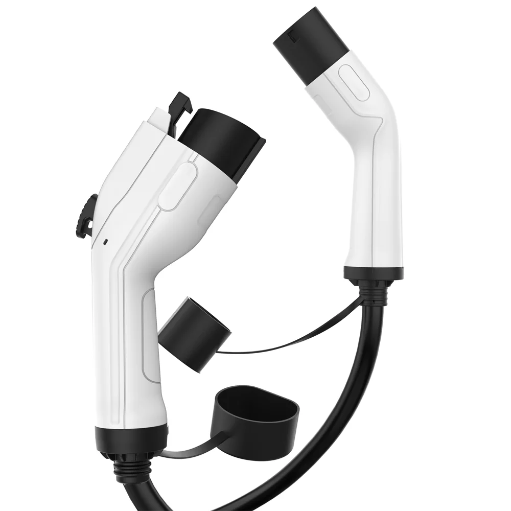 Câble de charge mâle vers femelle pour voiture électrique, station de charge, sac de rangement, type 2 à type 1, 32A, 7KW EV, 5 mètres