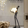 Lampadaire Humanoïde Nordique, Sculpture Design, Décoration de Hall d'Exposition, Lampes de Salon, Lampe de Style Halloween, Lampe de Chambre