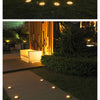 8/20LED disque solaire extérieur lumière IP65 jardin extérieur solaire lampes souterraines pont lumière enterré solaire jardin lumière décorative