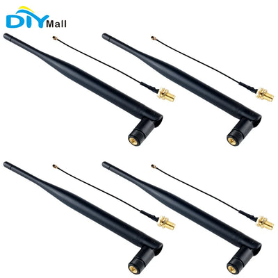Antenne LoRa 868MHz / 915MHz 5DBi SMA mâle avec câble d'extension IPEX omnidirectionnel pour LoRa méshtastique 32 V3 LoRaWAN1/2/4 pièces