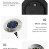 8/20LED disque solaire extérieur lumière IP65 jardin extérieur solaire lampes souterraines pont lumière enterré solaire jardin lumière décorative