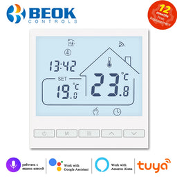 Beok Tuya Thermostat de sol WIFI pour maison intelligente avec Alexa Yandex Google contrôle régulateur de température de chauffage par le sol chaud 220V