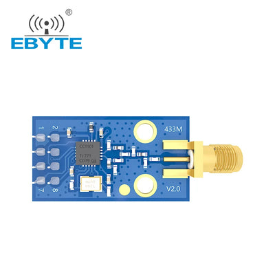 Technologie de communication éventuelles I de petite taille CC1101 technologie Transcsec sans fil EBYTE E07-M1101D-SMA carte de développement 433MHz à faible puissance