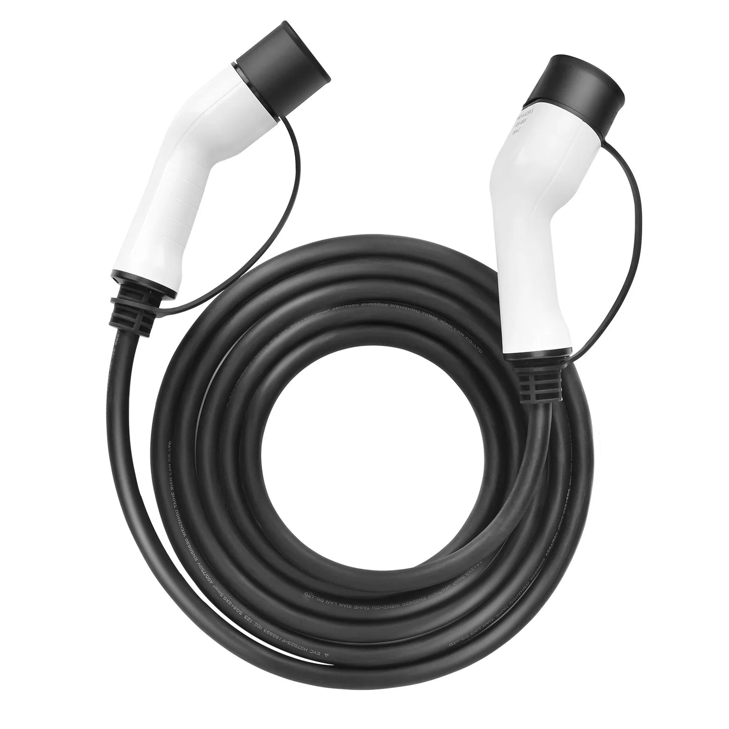 Câble de chargement EV Teschev 32A 7KW Type 2 vers Type 2 11kW 16A Mode 3 phases 3 câble EV IEC 62196-2 pour EV et PHEV dans la station publique
