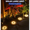 8/20LED disque solaire extérieur lumière IP65 jardin extérieur solaire lampes souterraines pont lumière enterré solaire jardin lumière décorative