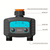 Minuterie d'arrosage intelligente, minuterie d'eau bidirectionnelle, WiFi, Bluetooth, d'argile de jardin, électrovanne intelligente, télécommande de téléphone sans fil