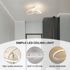 Plafonnier LED, plafonnier moderne 20W 2200LM plafonnier blanc pour cuisine, couloir, chambre à coucher, commande d'interrupteur