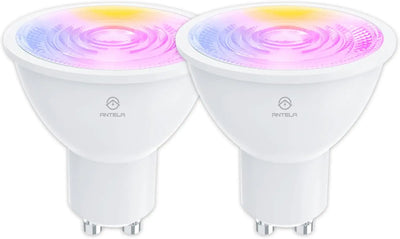 Ampoule réfléchissante Alexa, 4.5W, 350LM, ampoules intelligentes multicolores, contrôle d'application, compatible avec Alexa, Google Home, RVB et 2700K-6500K