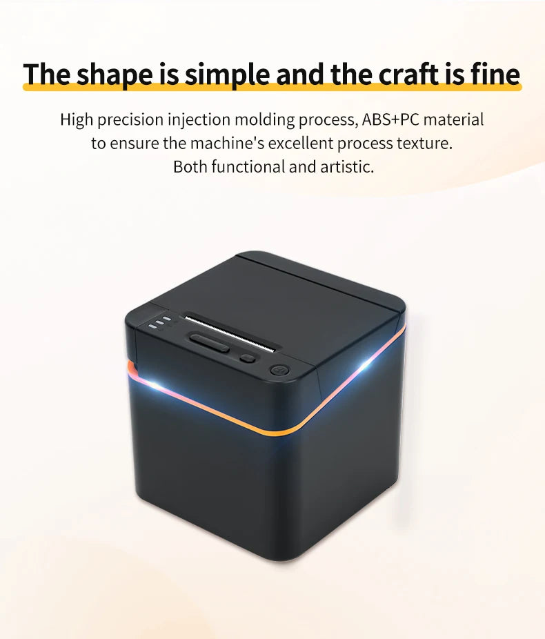 Imprimante thermique de billets de billets de 58mm de haute qualité, imprimante thermique de reçus USB/dent bleue, Mini imprimante de bureau avec coupe, 58E, offre spéciale