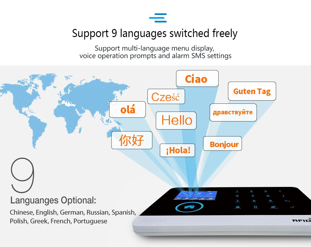 Zagreb O-Système d'alarme sans fil pour la sécurité à domicile, alarme antivol, Tuya Smart App, fonctionne avec Alexa, WiFi, 433MHz, 101
