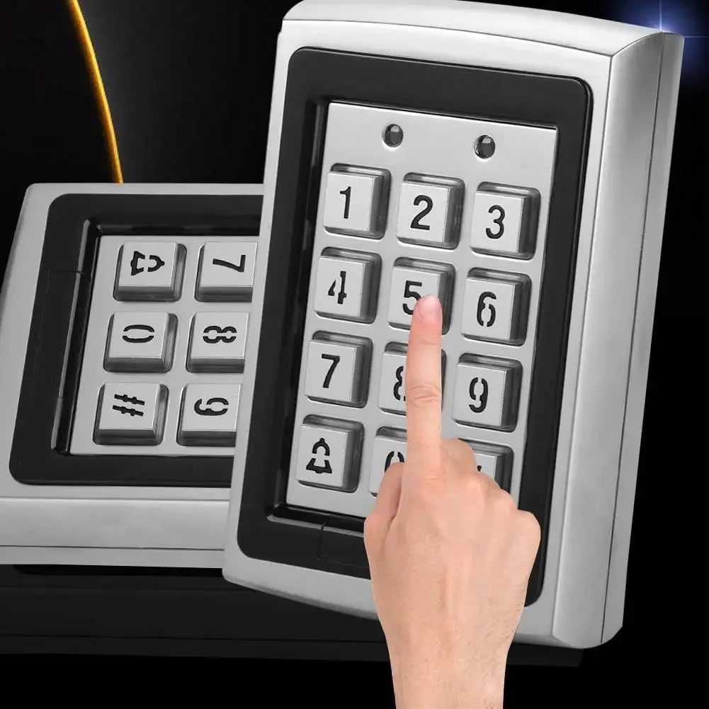Kit complet de système de contrôle d'accès de porte, lecteur de clavier RFID 125KHz, boîtier métallique, serrure électromagnétique 180KG, alimentation électrique DC12V 3A