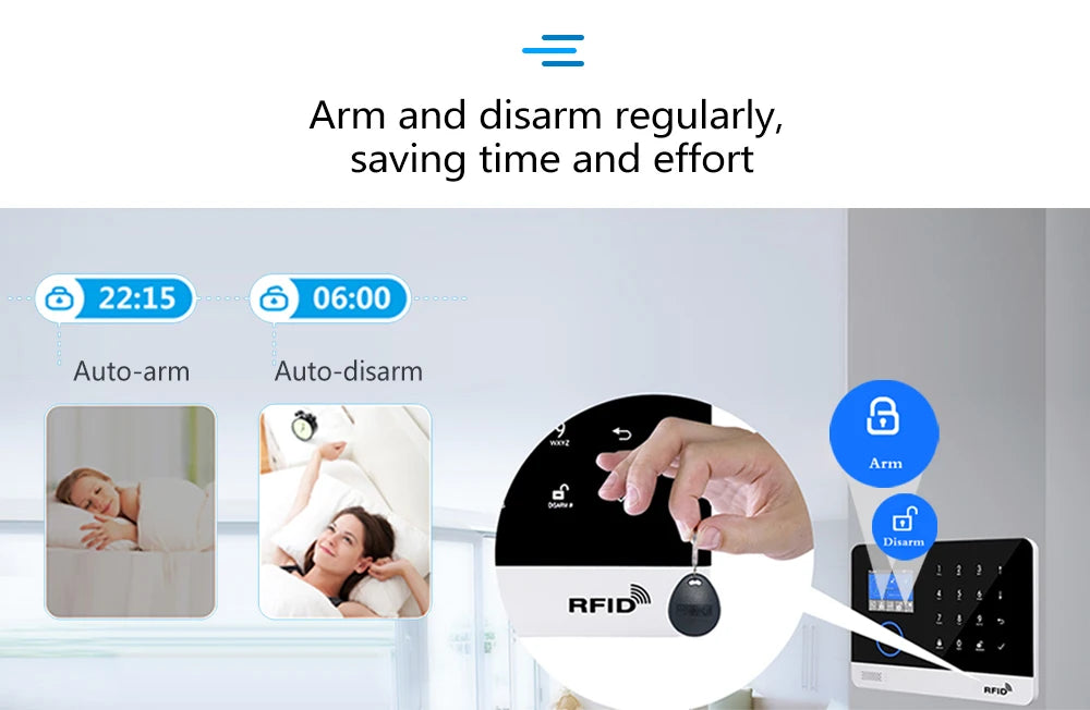 Zagreb O-Système d'alarme sans fil pour la sécurité à domicile, alarme antivol, Tuya Smart App, fonctionne avec Alexa, WiFi, 433MHz, 101