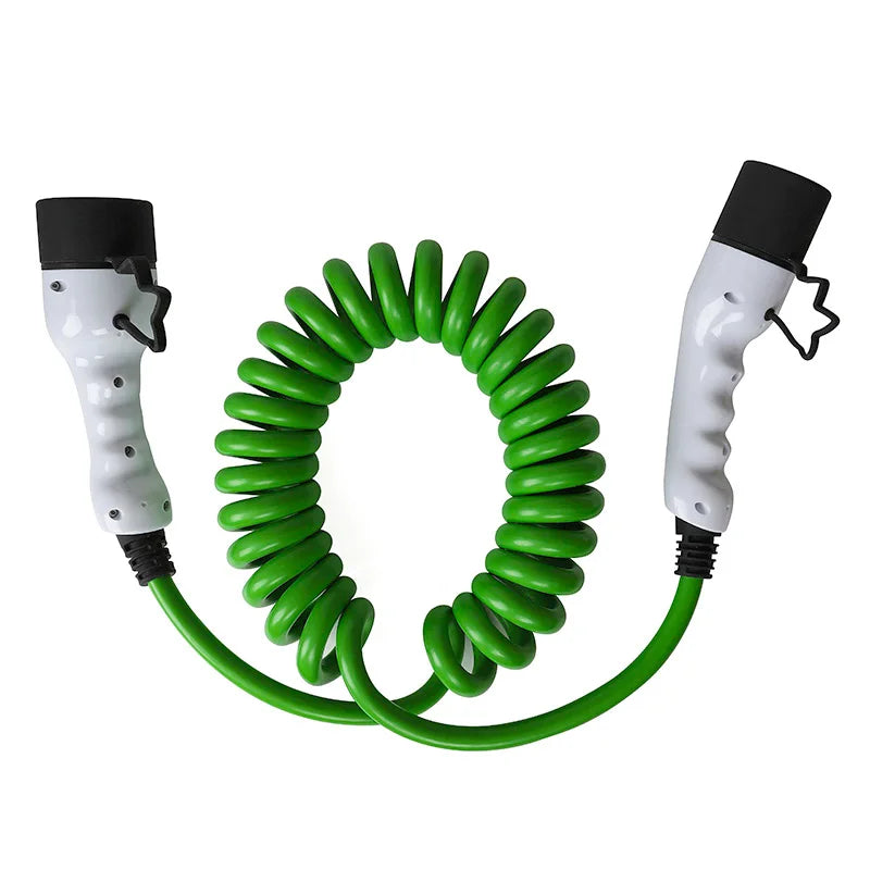 Câble en spirale Wallbox câble de rue chargeur extérieur Mode 3 Station EVSE portable 22KW 11KW 7KW