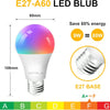 Ampoule LED E27 Bluetooth 9W 806LM, ampoule LED intelligente à intensité variable, lumière blanc chaud (2700K) blanc froid (6500K), 2 pièces