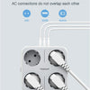 TESSAN multiprise à prises murales multiples avec 4 prises ca et 3 Ports USB adaptateur 7 en 1 protection contre les surcharges pour le bureau à domicile