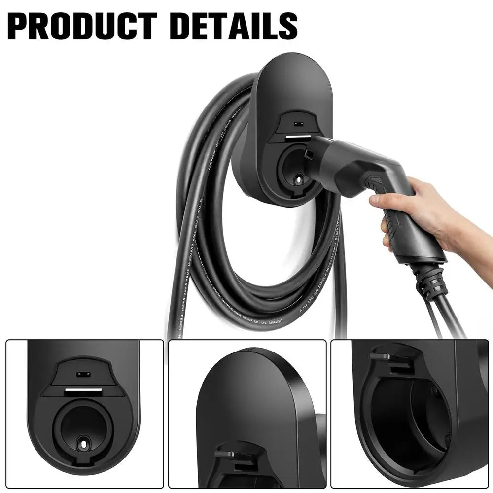 EV support de chargeur de voiture électrique support mural véhicule SUV support de chargeur de voiture prise Portable connecteur mural étui