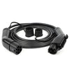 Câble de charge mâle vers femelle pour voiture électrique, station de charge, sac de rangement, type 2 à type 1, 32A, 7KW EV, 5 mètres