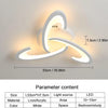 Plafonnier LED à intensité modulable avec télécommande, luminaire de plafond moderne, idéal pour une cuisine ou une chambre à coucher, 30W, 3000K-6500K