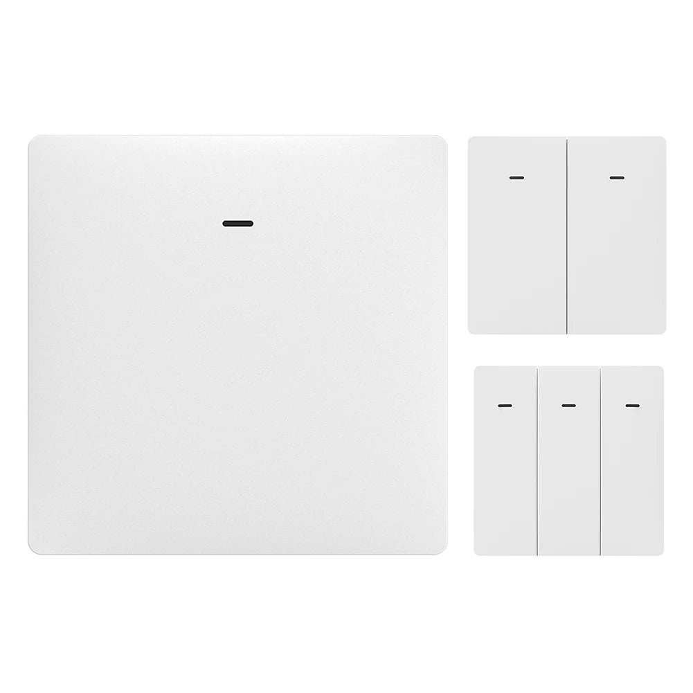 Joli Mural Intelligent à 1/2/3 lèvent, Commande Vocale, Alexa, Google Home, Tuya, Application WIFI, Télécommande, Bouton Poussoir, Aucun airies Requis