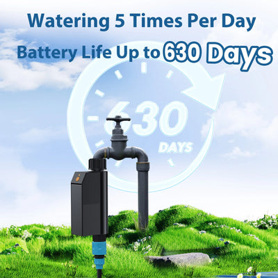 GIRIER Minuterie d'eau intelligente Minuterie d'arrosage WiFi Aucun hub requis pour l'irrigation goutte à goutte de tuyau d'arrosage fonctionne avec l'application Tuya prend en charge Alexa