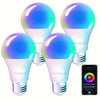 Alexa inda Wifi LED, Ampoule intelligente RVB, Sophblewith Alexa et Google Home, App lonely, 7 W, 806 LMDmmable, 2700k-6500k