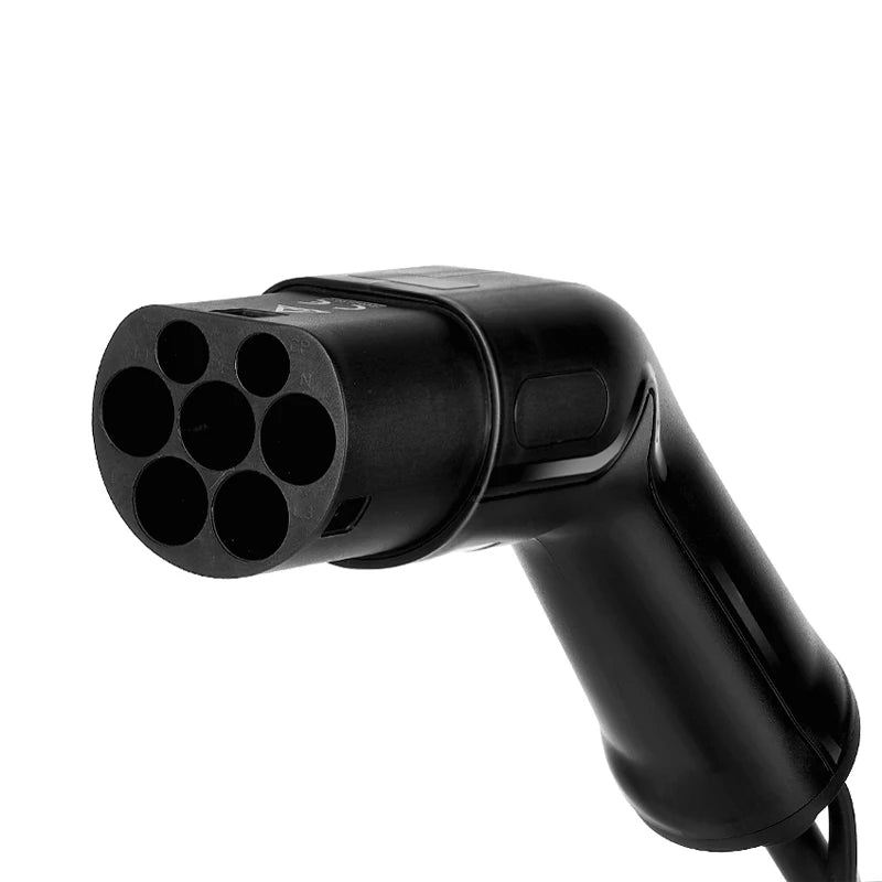 Câble de charge mâle vers femelle pour voiture électrique, station de charge, sac de rangement, type 2 à type 1, 32A, 7KW EV, 5 mètres