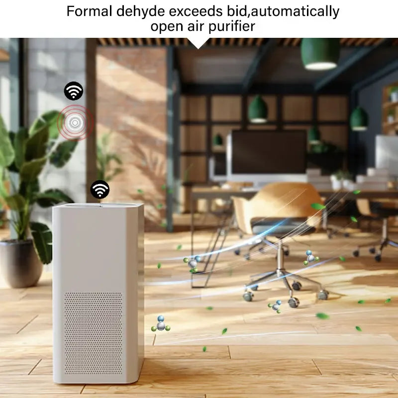 Tuya Zigbee/WiFi capteur de qualité de l'air moniteur boîte à air intelligente PM2.5 compteur de CO2 formaldéhyde cov capteur de température et d'humidité et passerelle