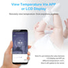 Haozee Tuya Thermomètre WIFI intelligent avec sonde de température externe Charge USB ou batterie rechargeable