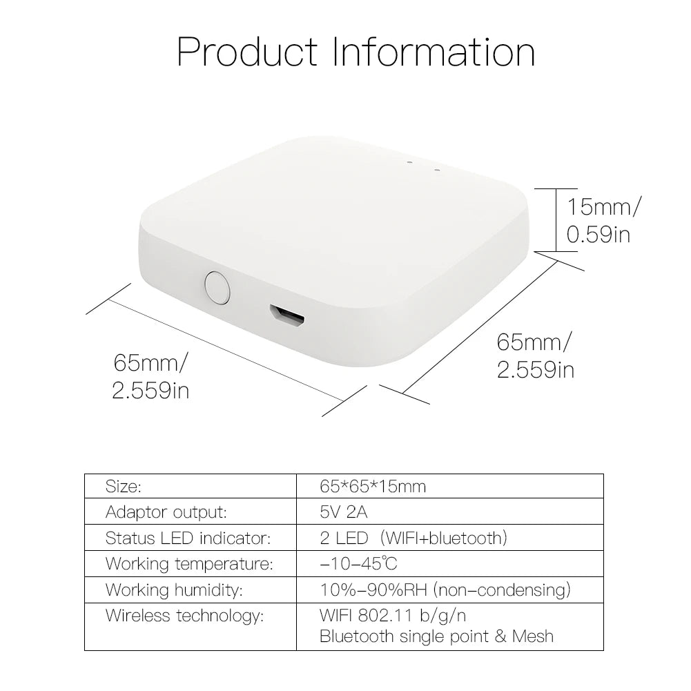 Tuya ZigBee 3.0 passerelle intelligente Hub pont de maison intelligente application Smart Life télécommande sans fil fonctionne avec Alexa Google Home