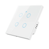Tuya – interrupteur intelligent WiFi, fil neutre, lumière ue, aucun fil neutre requis, interrupteur tactile mural, 1/2/3/4 gangs, fonctionne avec Alexa Google Home