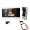 Jeatone Tuya 7 pouces WiFi interphone vidéo sans fil interphone avec caméra oculaire de détection automatique 1080P pour maison appartement extérieur