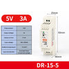 Alimentation à découpage sur rail DIN sortie DR-60W 5V 12V 15V24V 24V DC 220V à 12V transformateur 5v module boîte d'alimentation