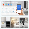 BSEED-Prise Murale Wifi EU Standard 86x86mm, Moniteur d'Alimentation Intelligent, Fonctionne avec Google Alexa