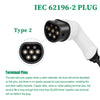 Câble de chargement EV Teschev 32A 7KW Type 2 vers Type 2 11kW 16A Mode 3 phases 3 câble EV IEC 62196-2 pour EV et PHEV dans la station publique