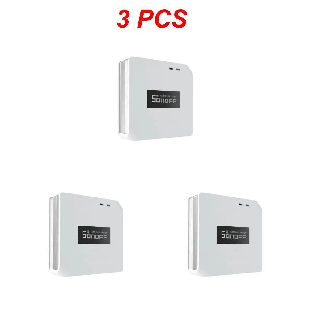 SONOFF RF Bridge R2 433MHz RF Wi-Fi passerelle sans fil scène intelligente prise en charge de la sécurité à domicile capteur DW2-RF PIR3-RF via eWeLink Alexa