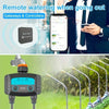 Minuterie d'arrosage intelligente, minuterie d'eau bidirectionnelle, WiFi, Bluetooth, d'argile de jardin, électrovanne intelligente, télécommande de téléphone sans fil