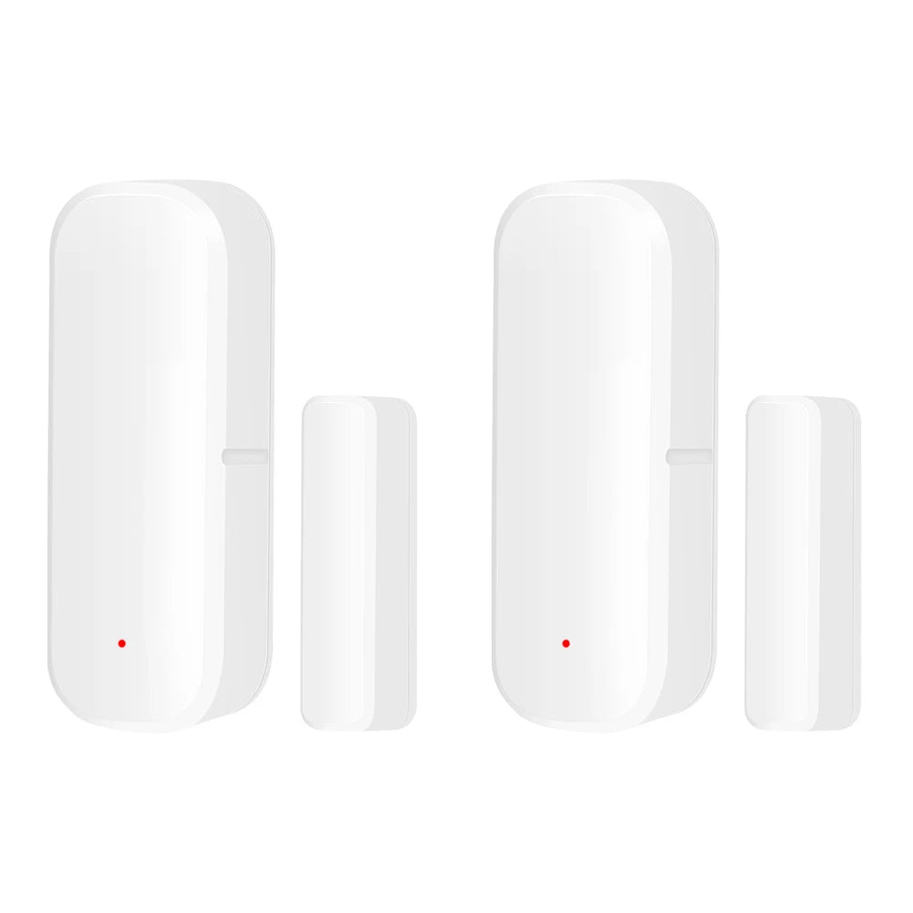 Détecteur intelligent d'ouverture/fermeture de porte WiFi/Zigbee, Notification de capteur de porte de fenêtre Tuya, prise en charge pour Google Home/Alexa pour la maison
