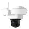 AOSU 5MP UHD WiFi Projecteur Caméra Extérieure 360 °   Vue couleur Vision nocturne Caméra de sécurité sans fil Détection PIR Audio bidirectionnel