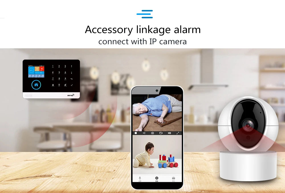 Zagreb O-Système d'alarme sans fil pour la sécurité à domicile, alarme antivol, Tuya Smart App, fonctionne avec Alexa, WiFi, 433MHz, 101
