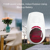 Wolf-Guard-Sirène Clignotante Sonore Sans Fil, Système de Sécurité Domestique Anti-Cambriolage, Étanche, Niket Extérieur, 101 Wifi, 110dB, 433MHz
