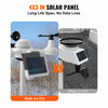 VEVOR Station Météo Wifi 7 en 1 Station Météo Sans Fil Intérieur Extérieur Solaire Grand Écran Couleur 7,5 po Station Météo Numérique Capteur pour Température Humidité Vitesse Direction de Vent Pluie