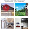 Smarsecur-Sirène Solaire Extérieure Étanche avec Lumière Clignotante LED, Système d'Alarme pour Abri de Garage Domestique, 433MHz