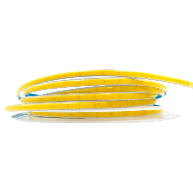 Bande lumineuse CCT COB flexible à intensité variable, ultra fine, DC24V, 5mm, 608 LED/m, 2700-6500K, Densité LED, Éclairage décoratif, Bande de chambre LED